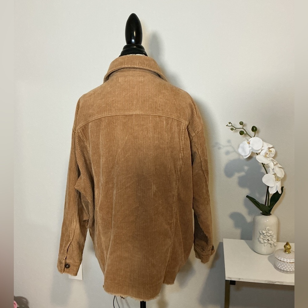 Zara Women's Tan Corduroy Jacket - Picture 2 of 6